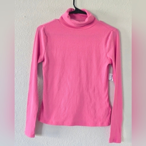 Old Navy Turtle Neck Sweater Pink Women Long Sleeve Strecty Colorful New - Picture 3 of 9